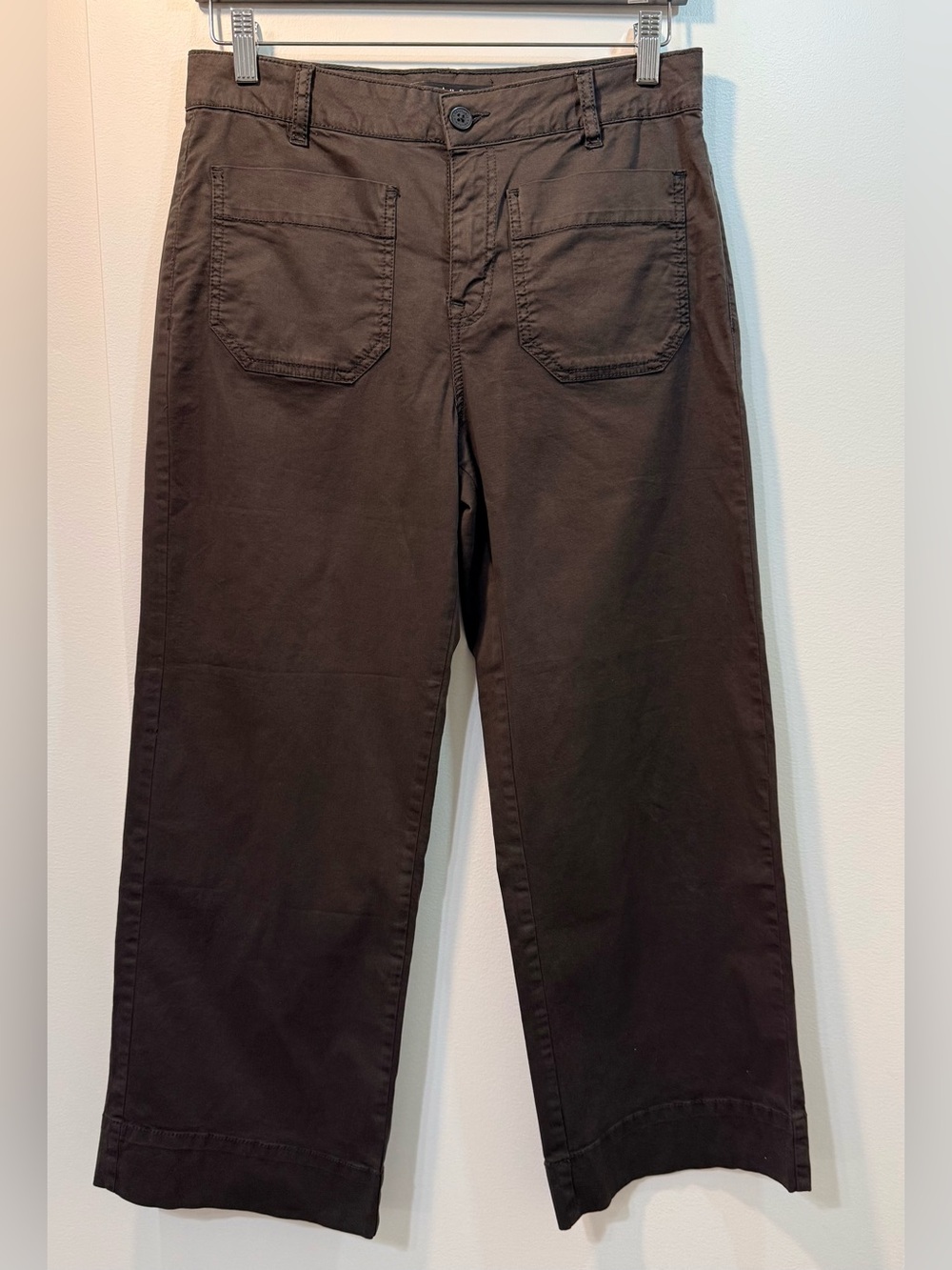 Sanctuary The Marine Standard Rise Cropped Pant - Brown - Size 28